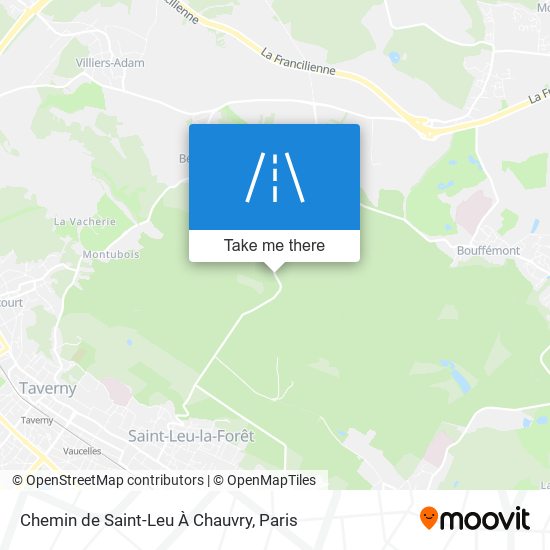 Chemin de Saint-Leu À Chauvry map
