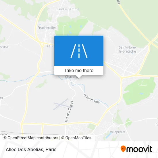 Mapa Allée Des Abélias