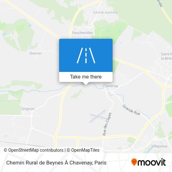 Chemin Rural de Beynes À Chavenay map