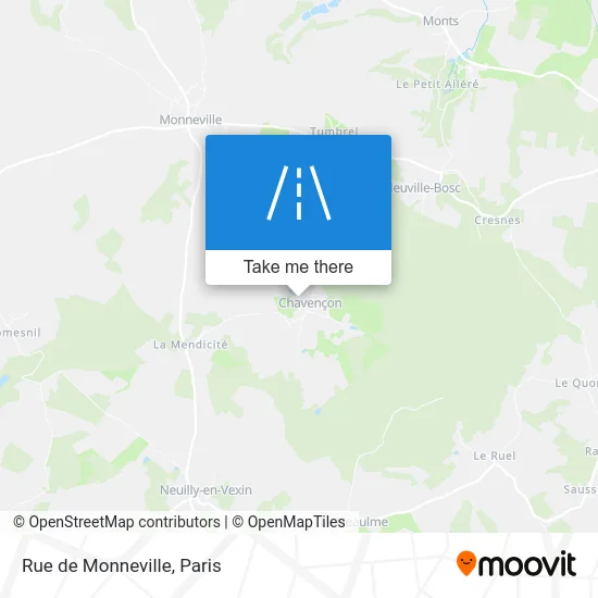 Rue de Monneville map