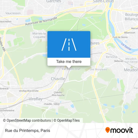 Mapa Rue du Printemps