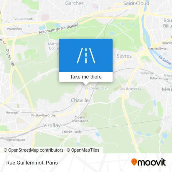 Rue Guilleminot map