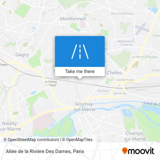 Allée de la Rivière Des Dames map