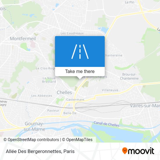 Allée Des Bergeronnettes map