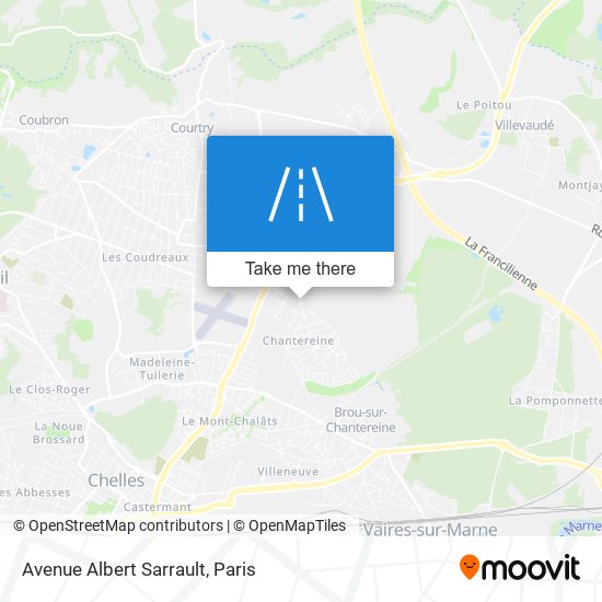 Mapa Avenue Albert Sarrault
