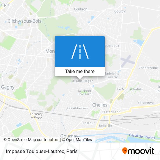 Impasse Toulouse-Lautrec map