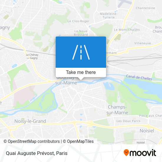 Quai Auguste Prévost map