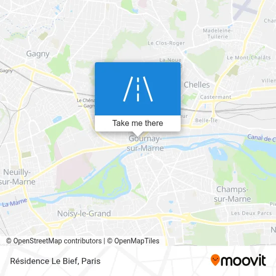 Résidence Le Bief map