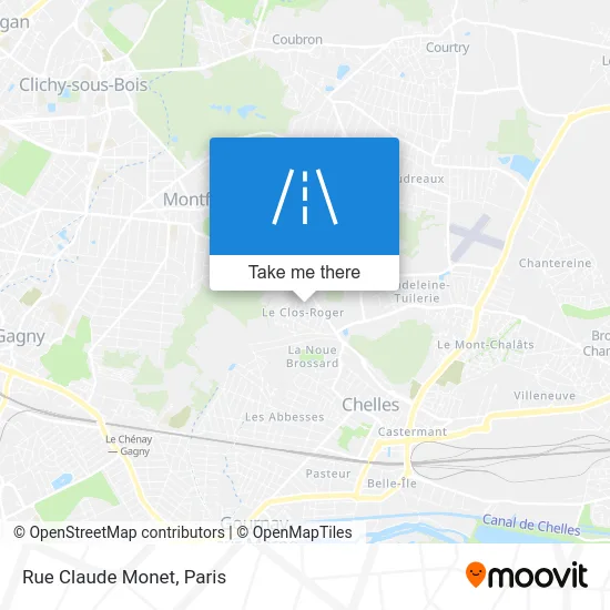 Rue Claude Monet map