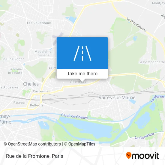 Rue de la Fromione map