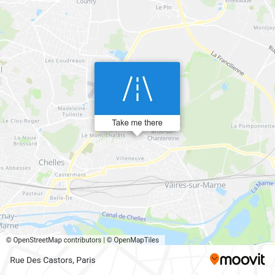 Rue Des Castors map