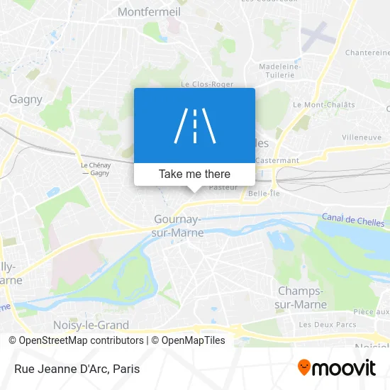 Rue Jeanne D'Arc map