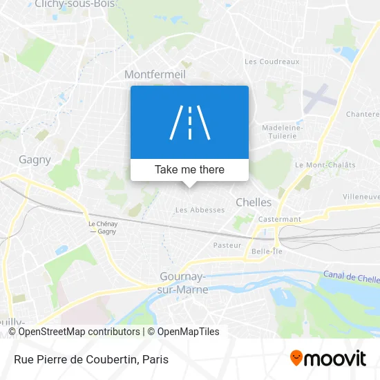 Rue Pierre de Coubertin map