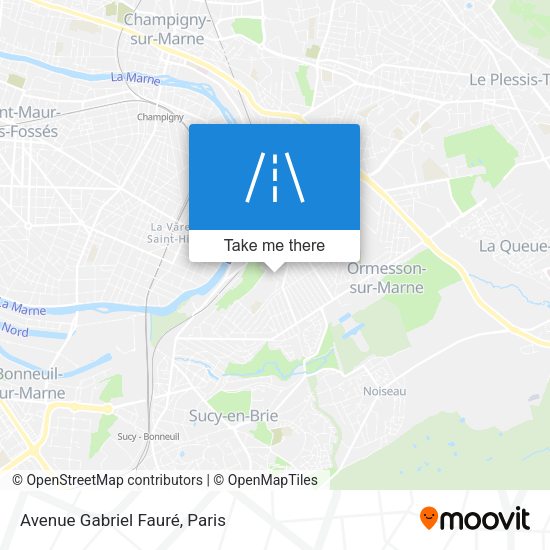 Avenue Gabriel Fauré map