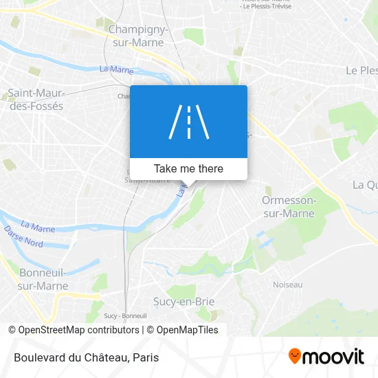 Boulevard du Château map