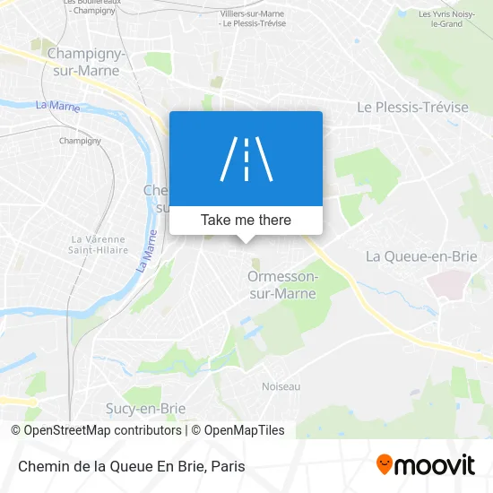 Chemin de la Queue En Brie map