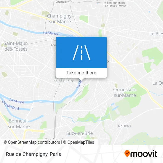 Rue de Champigny map