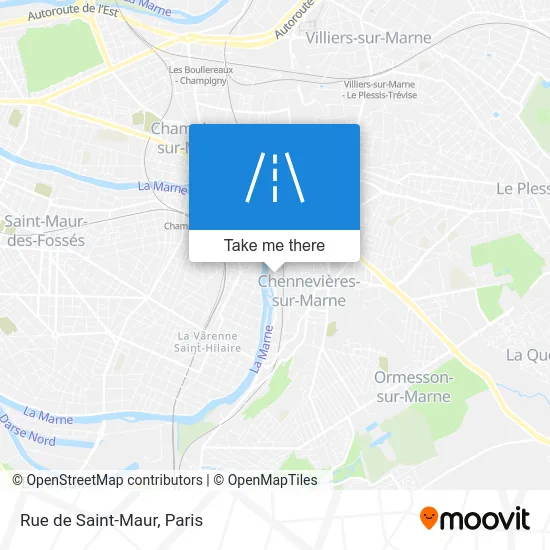 Rue de Saint-Maur map