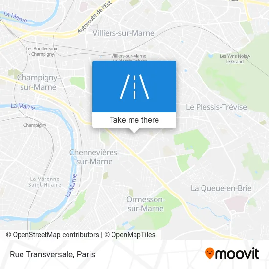 Mapa Rue Transversale