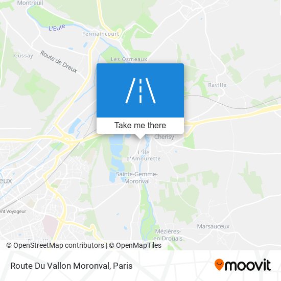 Route Du Vallon Moronval map