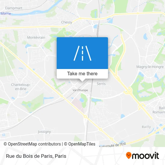 Rue du Bois de Paris map