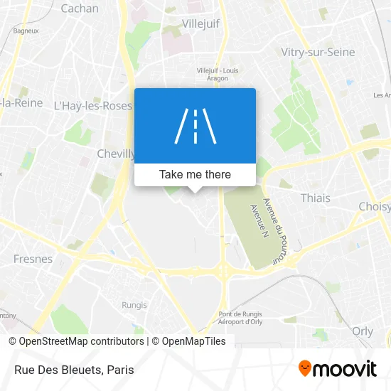 Rue Des Bleuets map