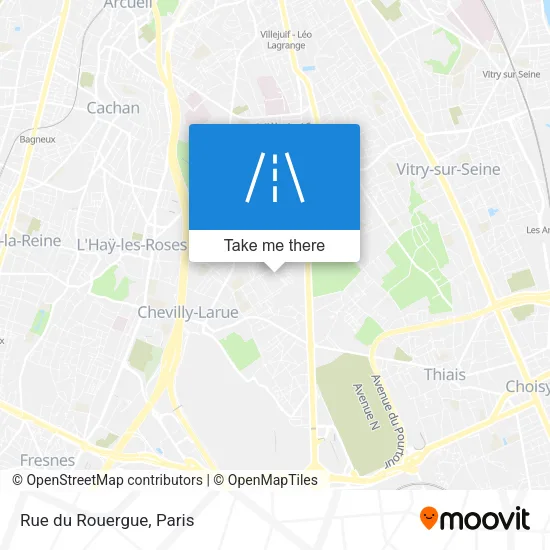 Rue du Rouergue map