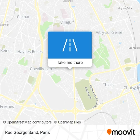 Rue George Sand map