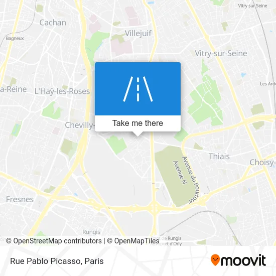Rue Pablo Picasso map