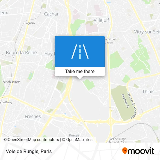 Voie de Rungis map