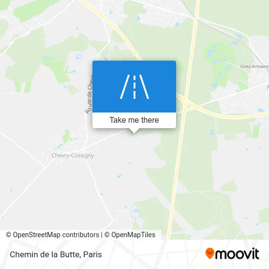 Chemin de la Butte map