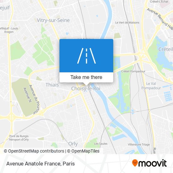Avenue Anatole France map