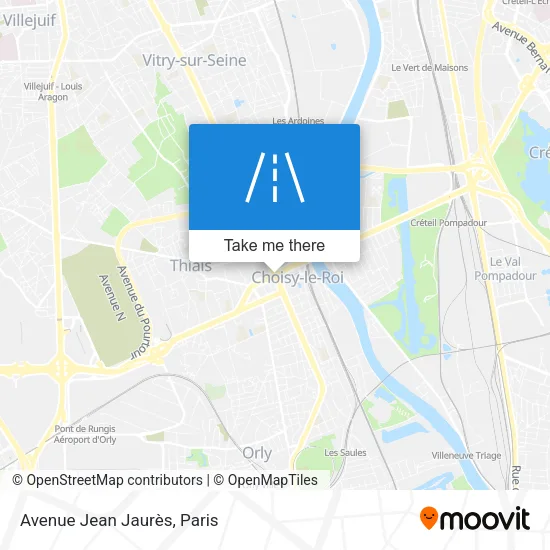 Avenue Jean Jaurès map