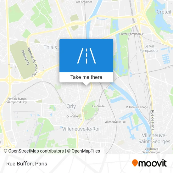 Rue Buffon map