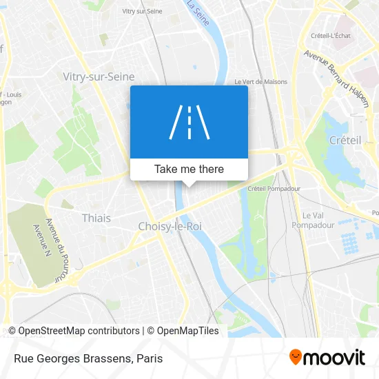 Rue Georges Brassens map