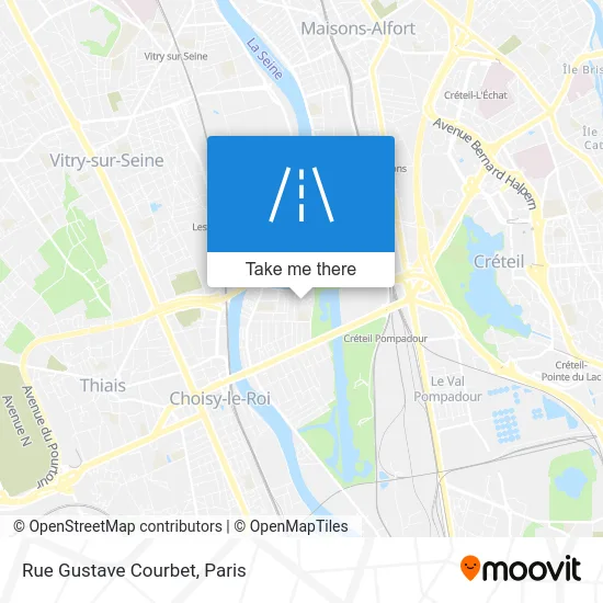 Rue Gustave Courbet map