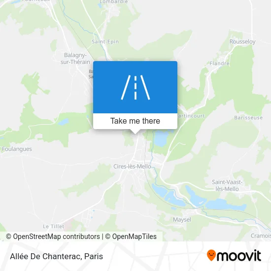 Mapa Allée De Chanterac