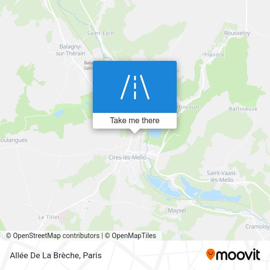 Allée De La Brèche map