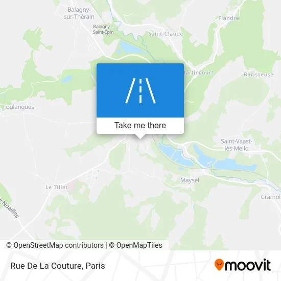 Rue De La Couture map