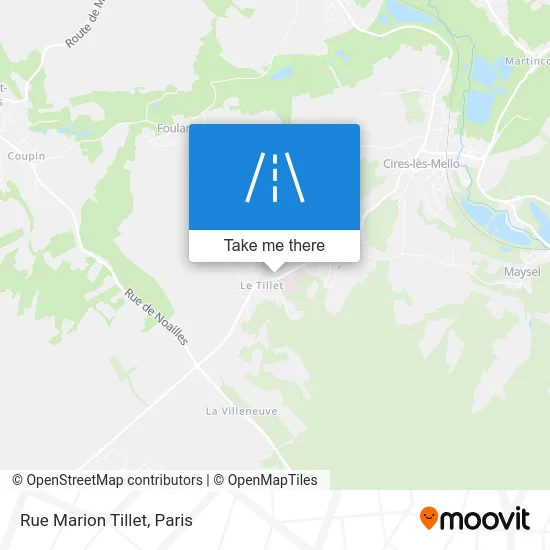 Rue Marion Tillet map