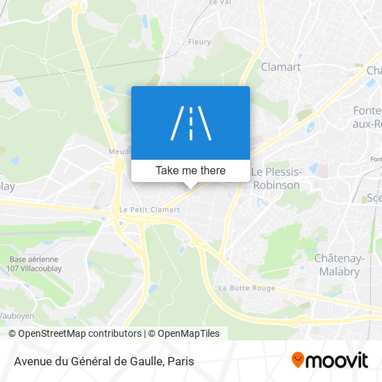 Mapa Avenue du Général de Gaulle