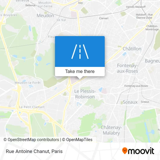 Mapa Rue Antoine Chanut