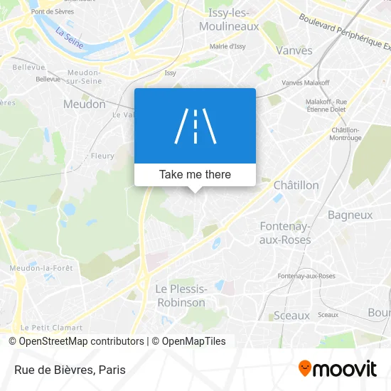 Rue de Bièvres map