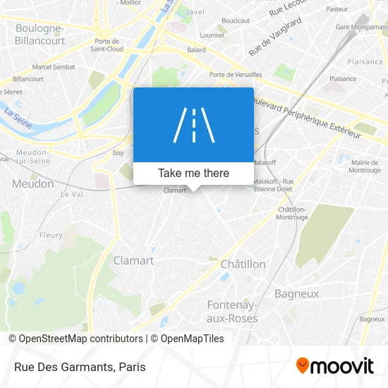 Rue Des Garmants map