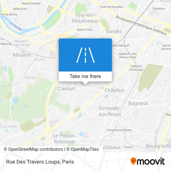 Rue Des Travers Loups map