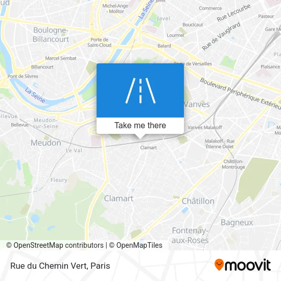 Rue du Chemin Vert map