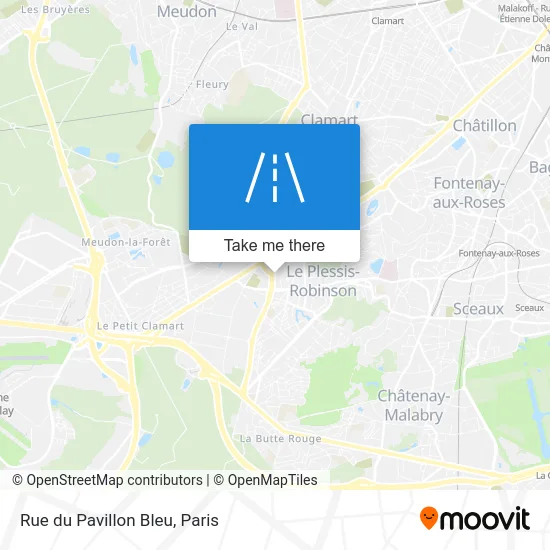Rue du Pavillon Bleu map