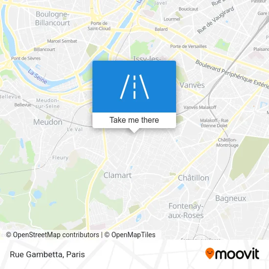Rue Gambetta map