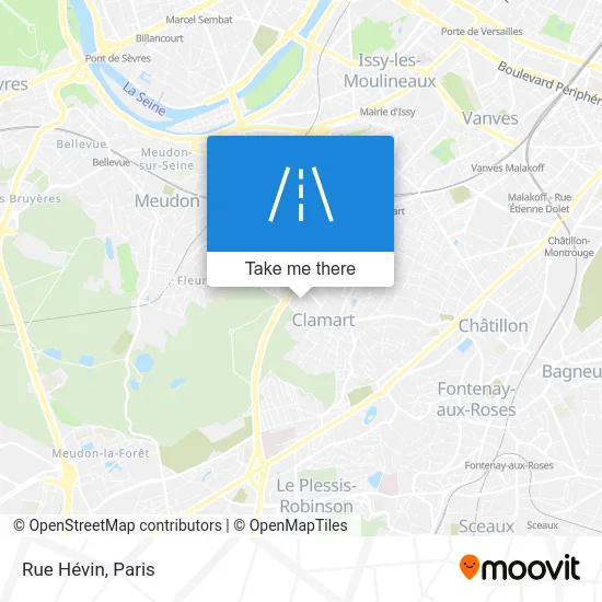 Rue Hévin map