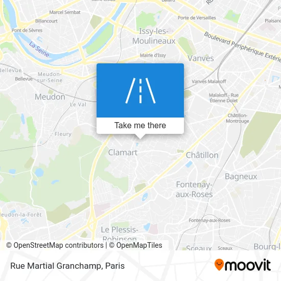 Rue Martial Granchamp map